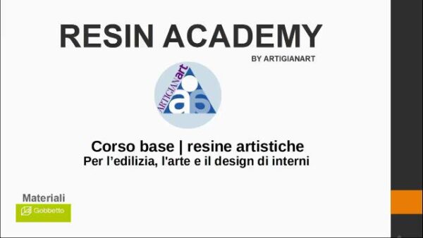 resin academy di artigianart corso base